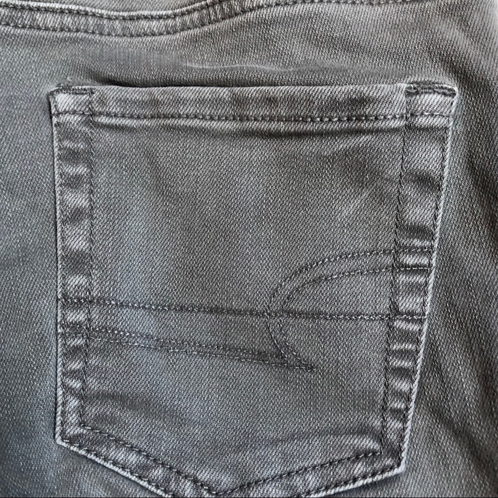 AE | Stuper Stretch Hi-rise Grey Jegging - Picture 3 of 13